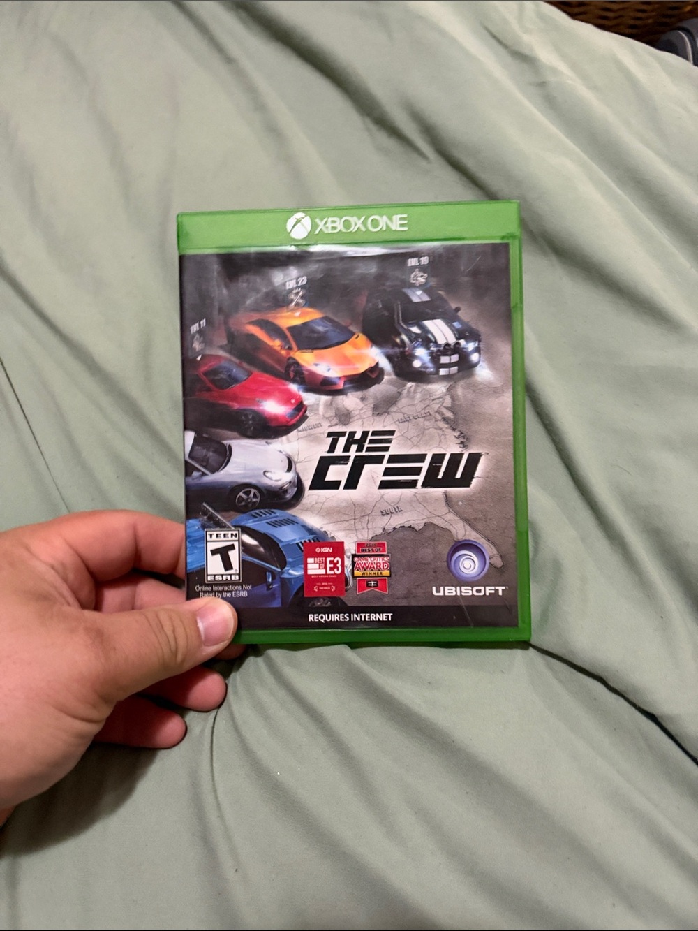 The Crew Xbox One Video Game by - Green Case